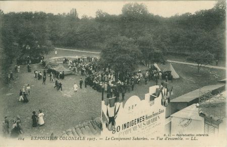 Exposition coloniale 1907 - Le campement saharien