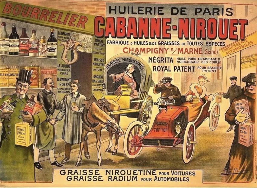 UNe affiche publicitaire pour une huilerie de Champigny-sur-Marne